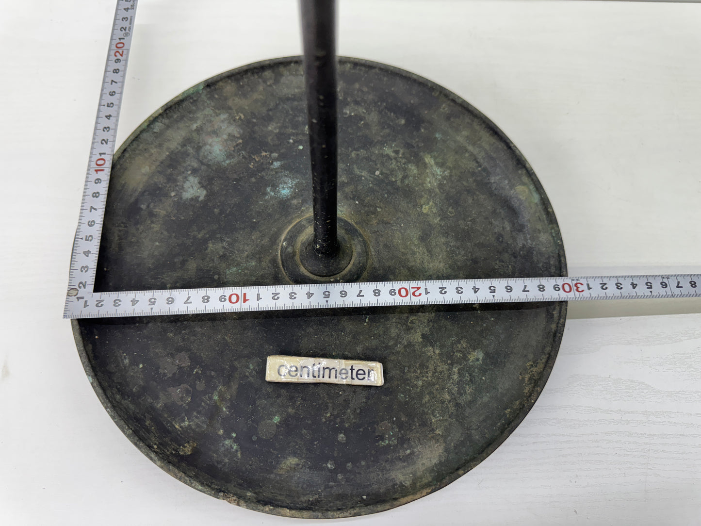 Y9145 Buddhist Altar Equipment Copper Candle holder Japan antique Buddhism