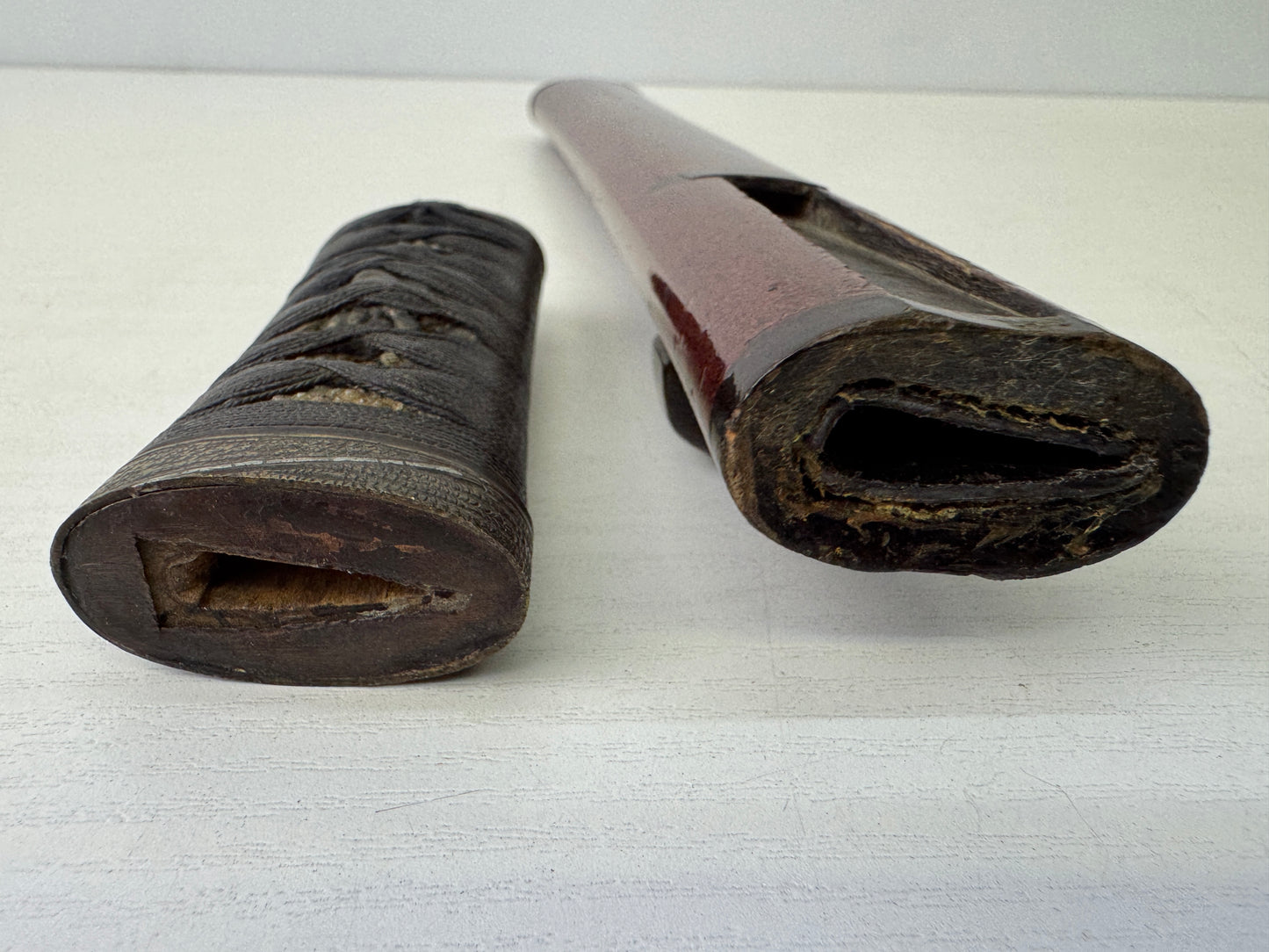 Y9152 TSUKA Short sword fittings spare parts donor Koshirae antique Katana