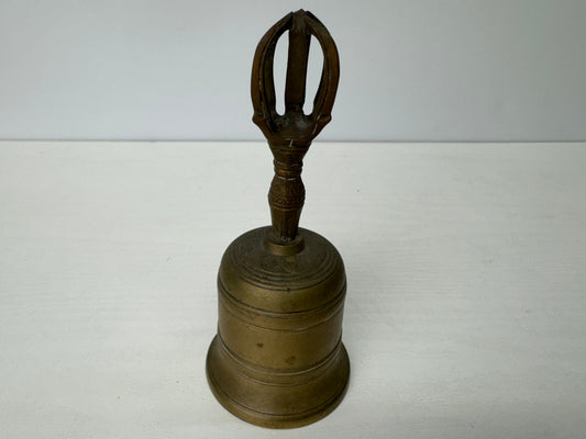 Y9188 Buddhist Altar Equipment copper Goko bell Japan antique Buddhism temple