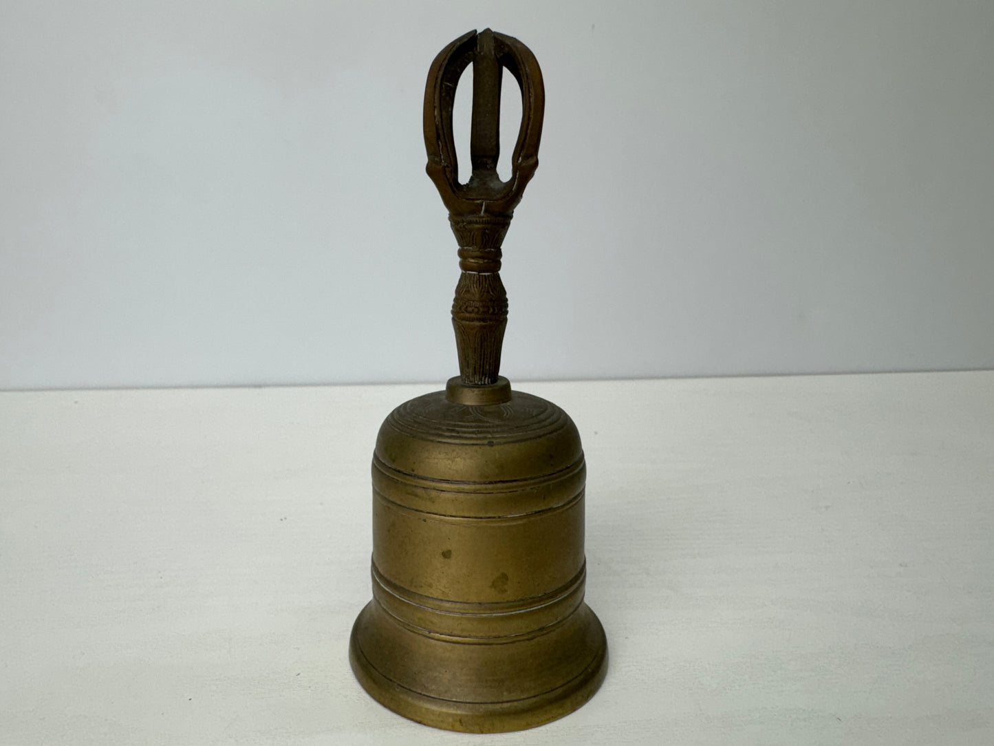 Y9188 Buddhist Altar Equipment copper Goko bell Japan antique Buddhism temple