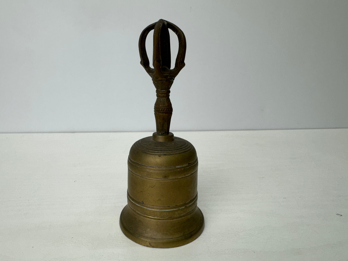 Y9188 Buddhist Altar Equipment copper Goko bell Japan antique Buddhism temple