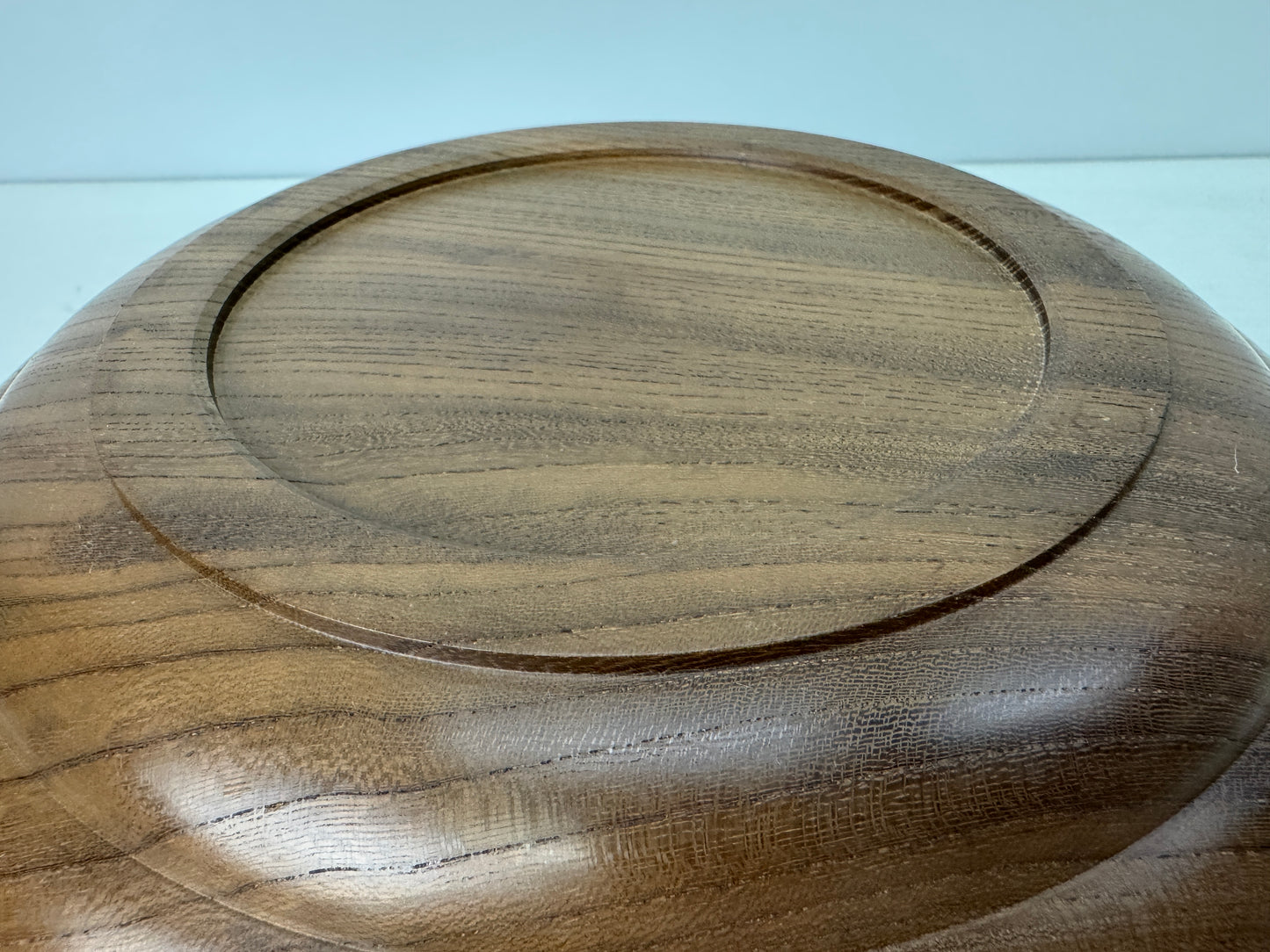 Y9205 CHAWAN wooden Kneading bowl Beautiful wood grain Japan antique kitchen