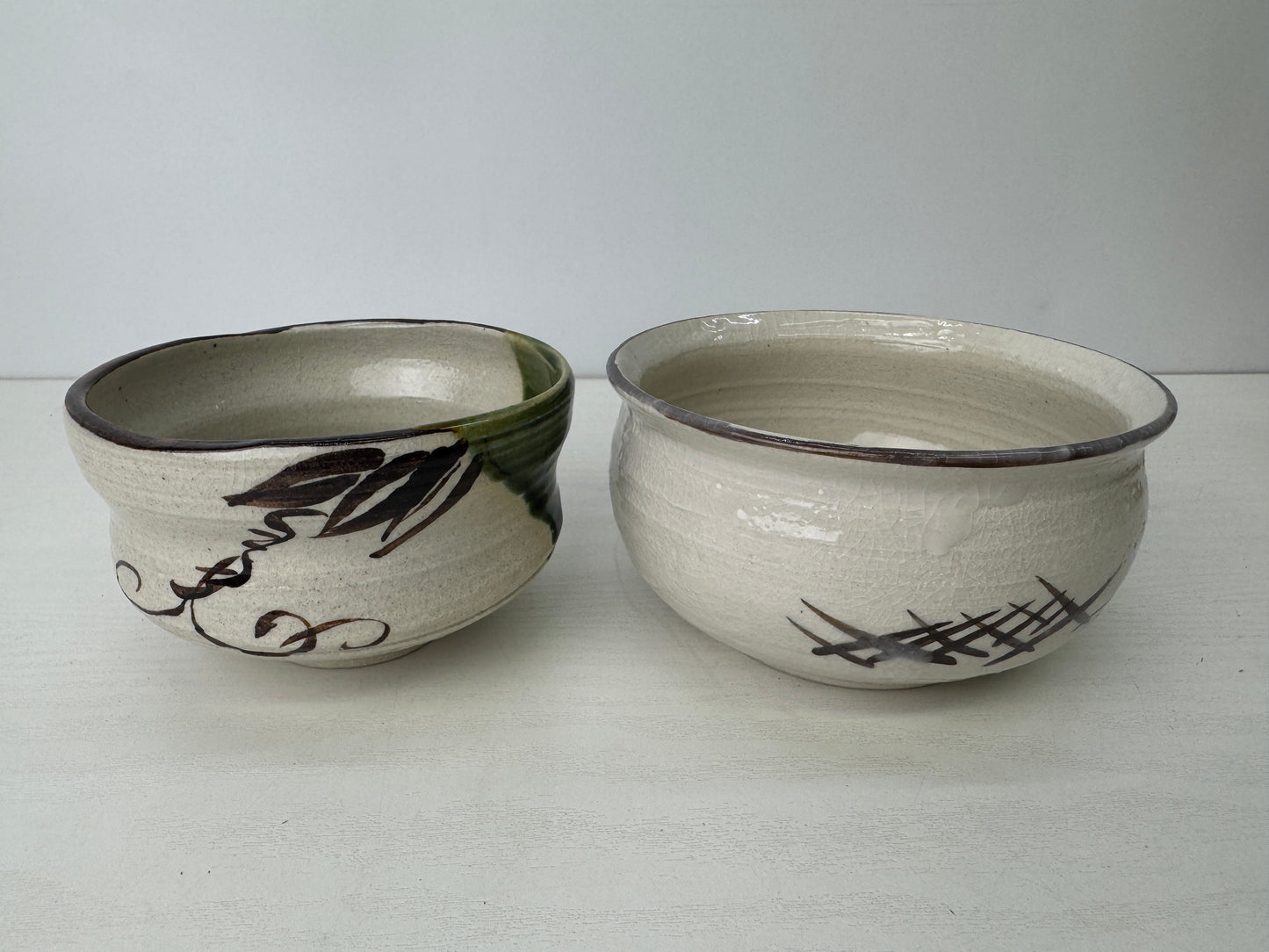 Y9214 CHAWAN Tea utensils Set box rectangular case Japan antique tea ceremony