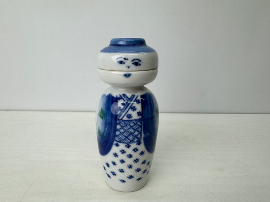 Y9218 CHOUSHI Seto-ware Tokkuri sake bottle signed Japan antique tableware