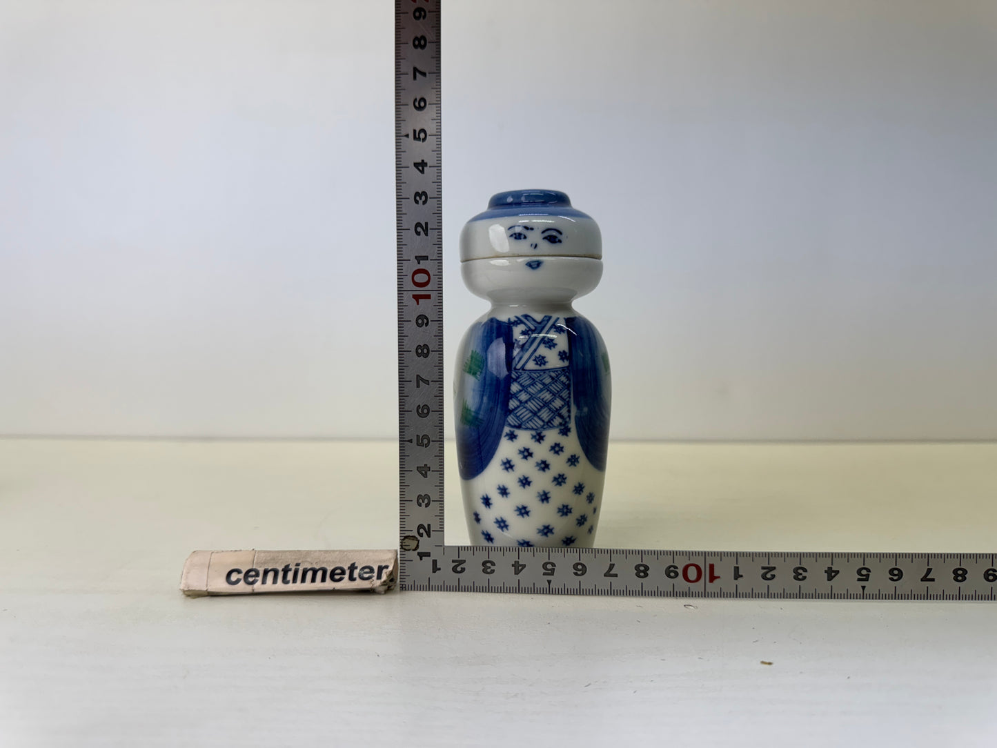 Y9218 CHOUSHI Seto-ware Tokkuri sake bottle signed Japan antique tableware