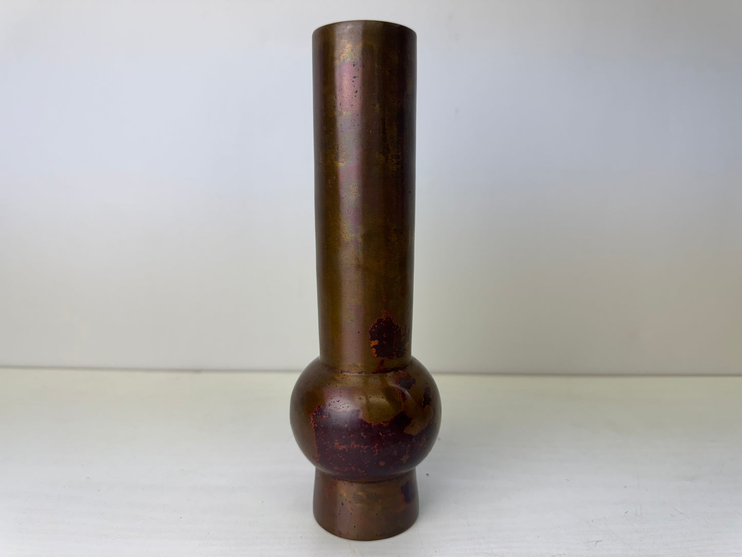Y9219 FLOWER VASE Murashido signed box Japan ikebana floral arrangement interior