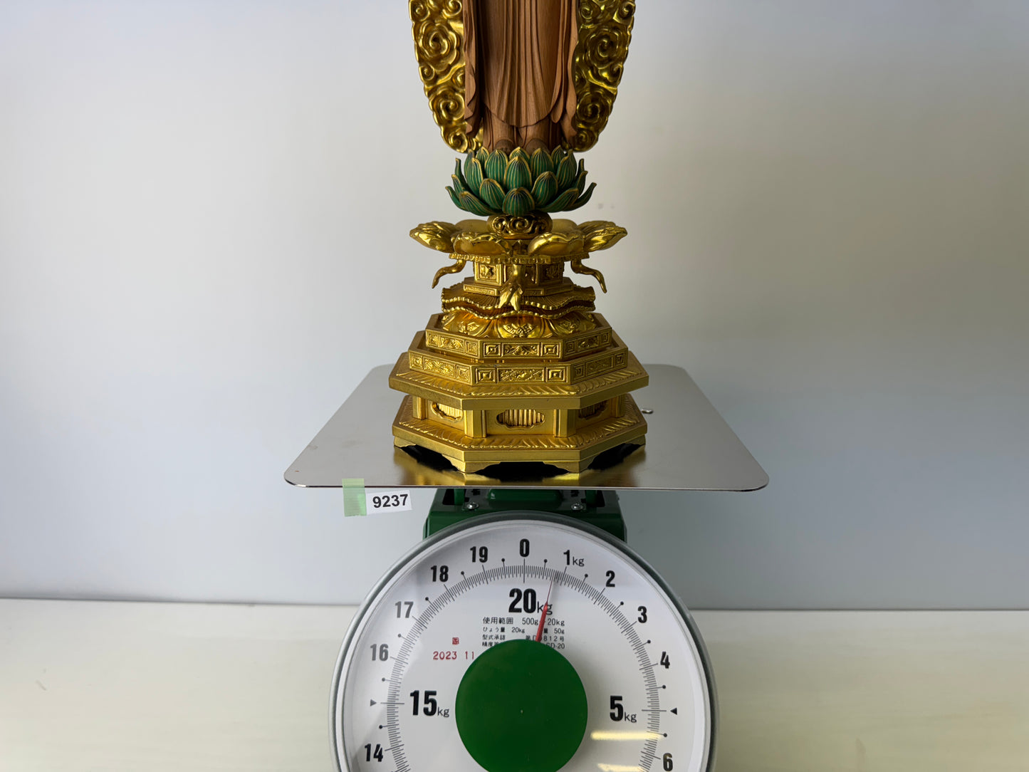 Y9237 STATUE Buddha figurine  plain wood Japan antique figure interior decor