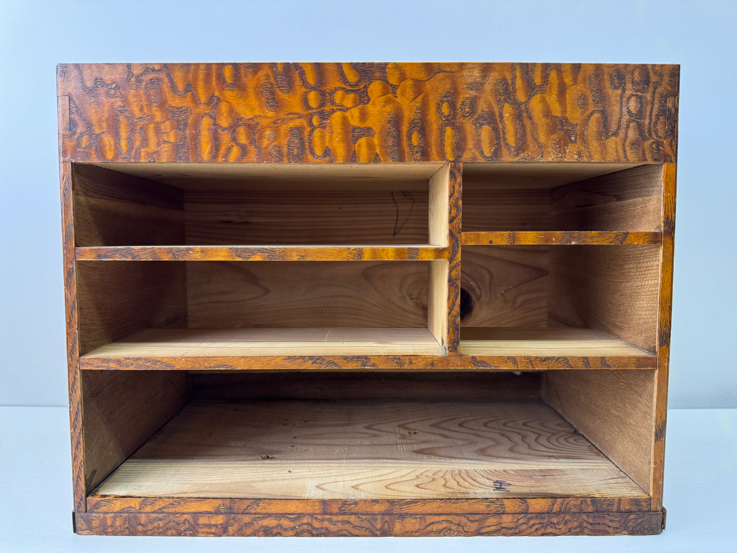Y9267 TANSU Tamamoku wooden small chest of drawers sewing box Japan antique