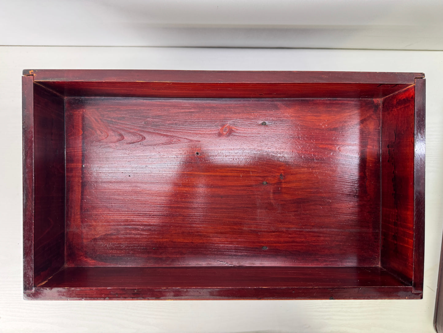 Y9268 TANSU Lacquer-painted small chest of drawers Japan antique furniture