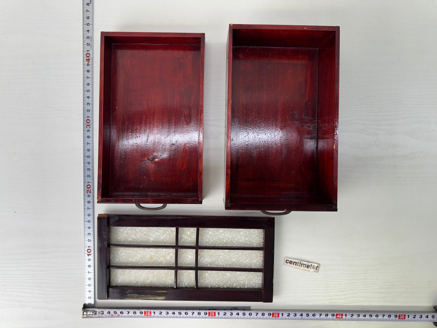 Y9268 TANSU Lacquer-painted small chest of drawers Japan antique furniture
