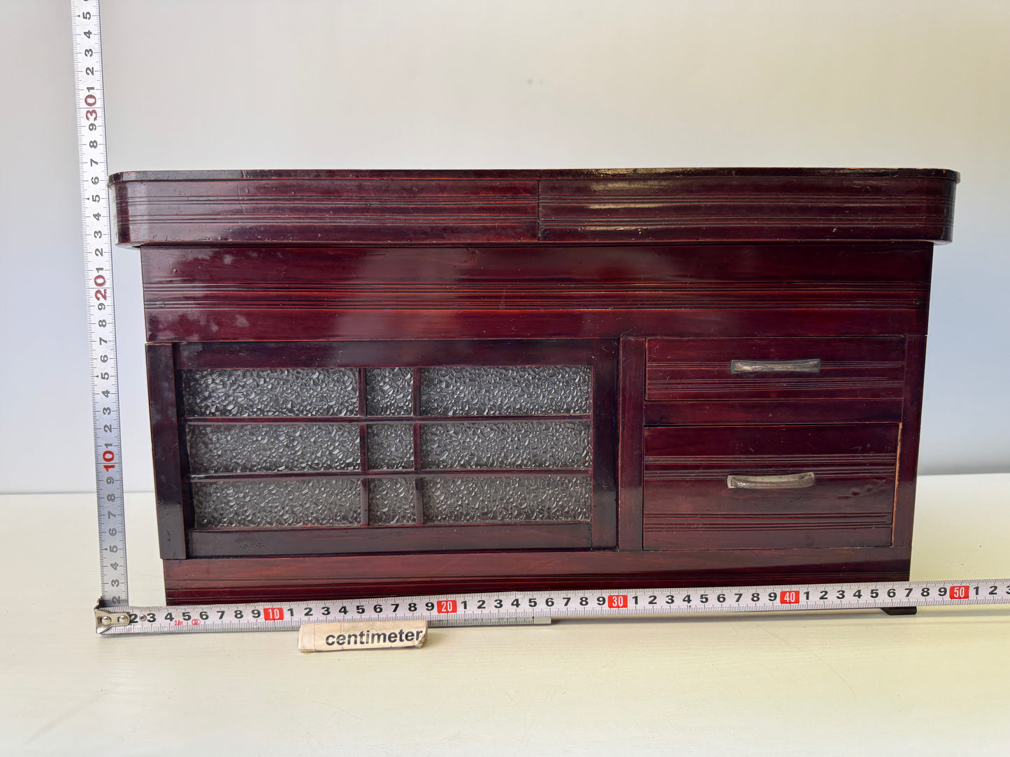 Y9268 TANSU Lacquer-painted small chest of drawers Japan antique furniture