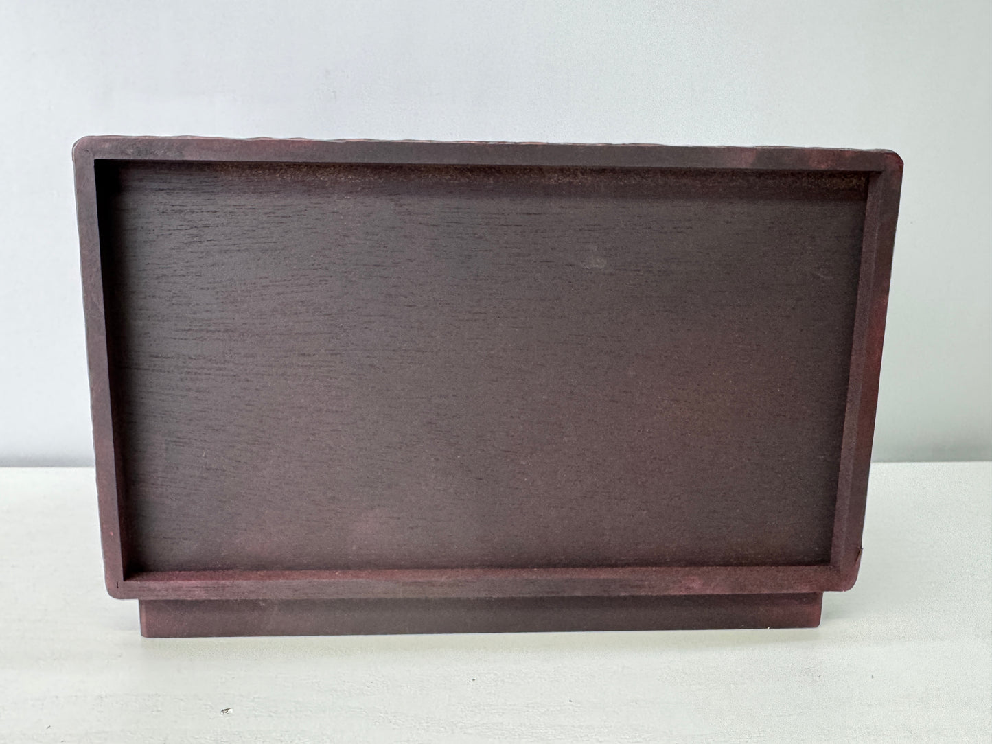 Y9269 TANSU Kamakura carving 2-tier small chest of drawers box Japan antique