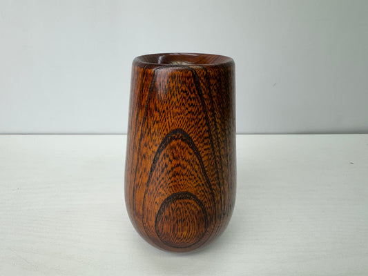 Y9273 FLOWER VASE Zelkova wood signed Japan ikebana floral arrangement interior