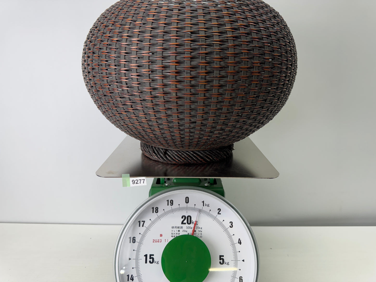 Y9277 Bamboo Woven Basket Flower vase Japan Ikebana floral arrangement interior