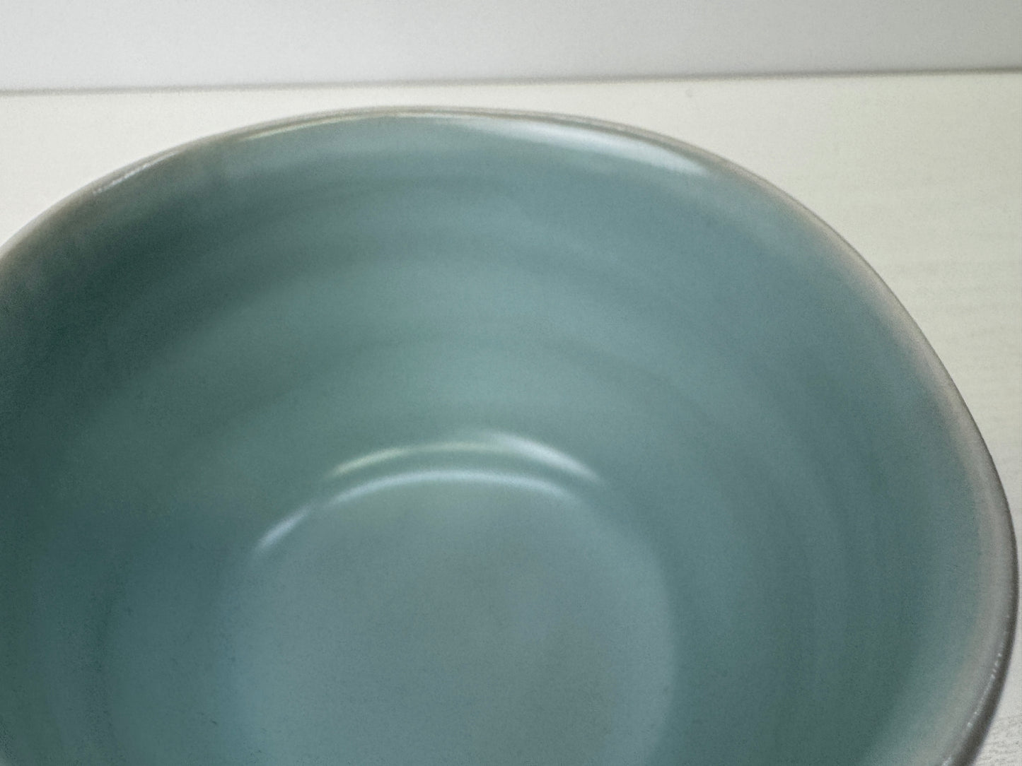 Y9285 CHAWAN Celadon bowl signed box Japan antique tea ceremony cup pottery