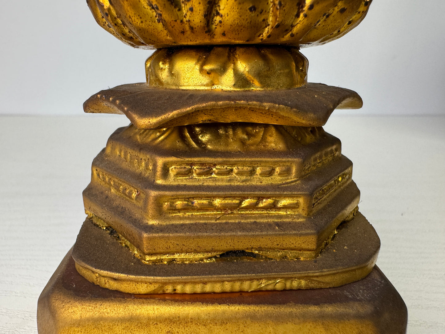 Y9313 STATUE Buddha figurine shrine Buddhist art Japan antique figure interior