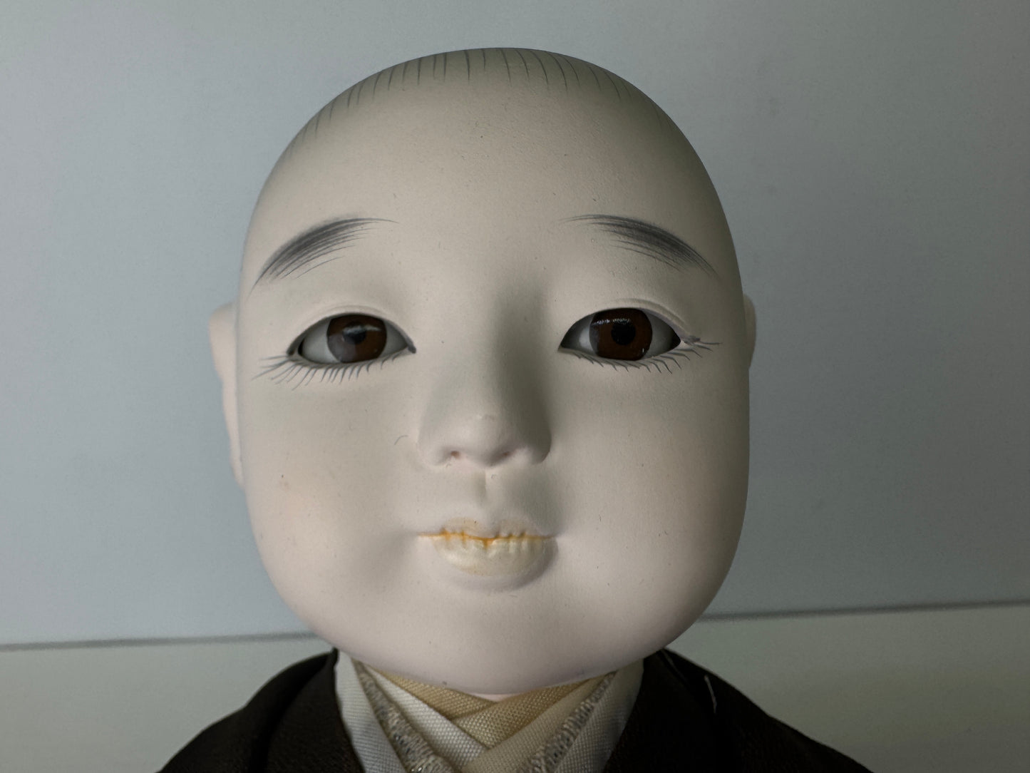 Y9321 NINGYO Japanese Ichimatsu doll boy kimono Japan antique figure figurine