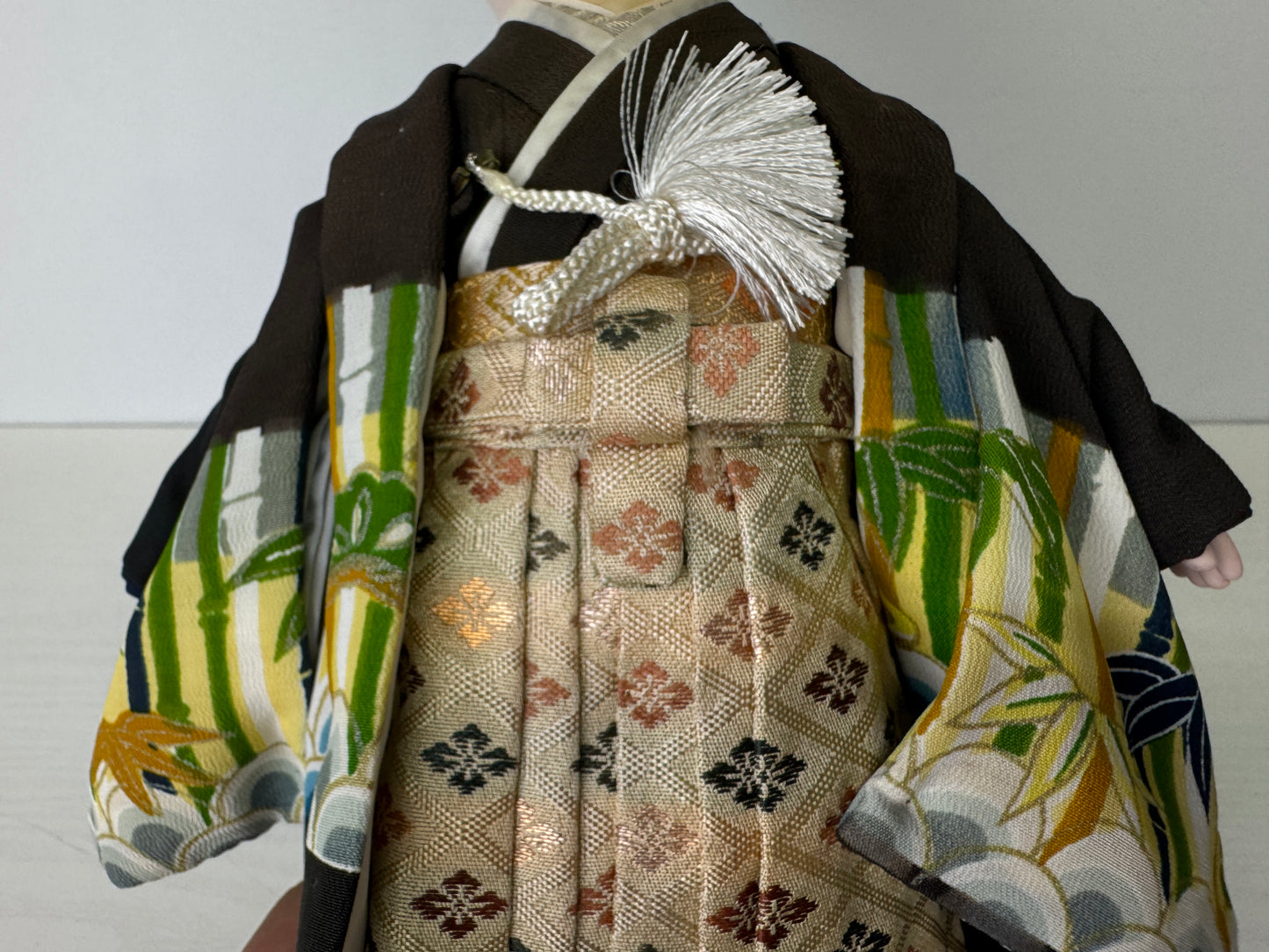 Y9321 NINGYO Japanese Ichimatsu doll boy kimono Japan antique figure figurine