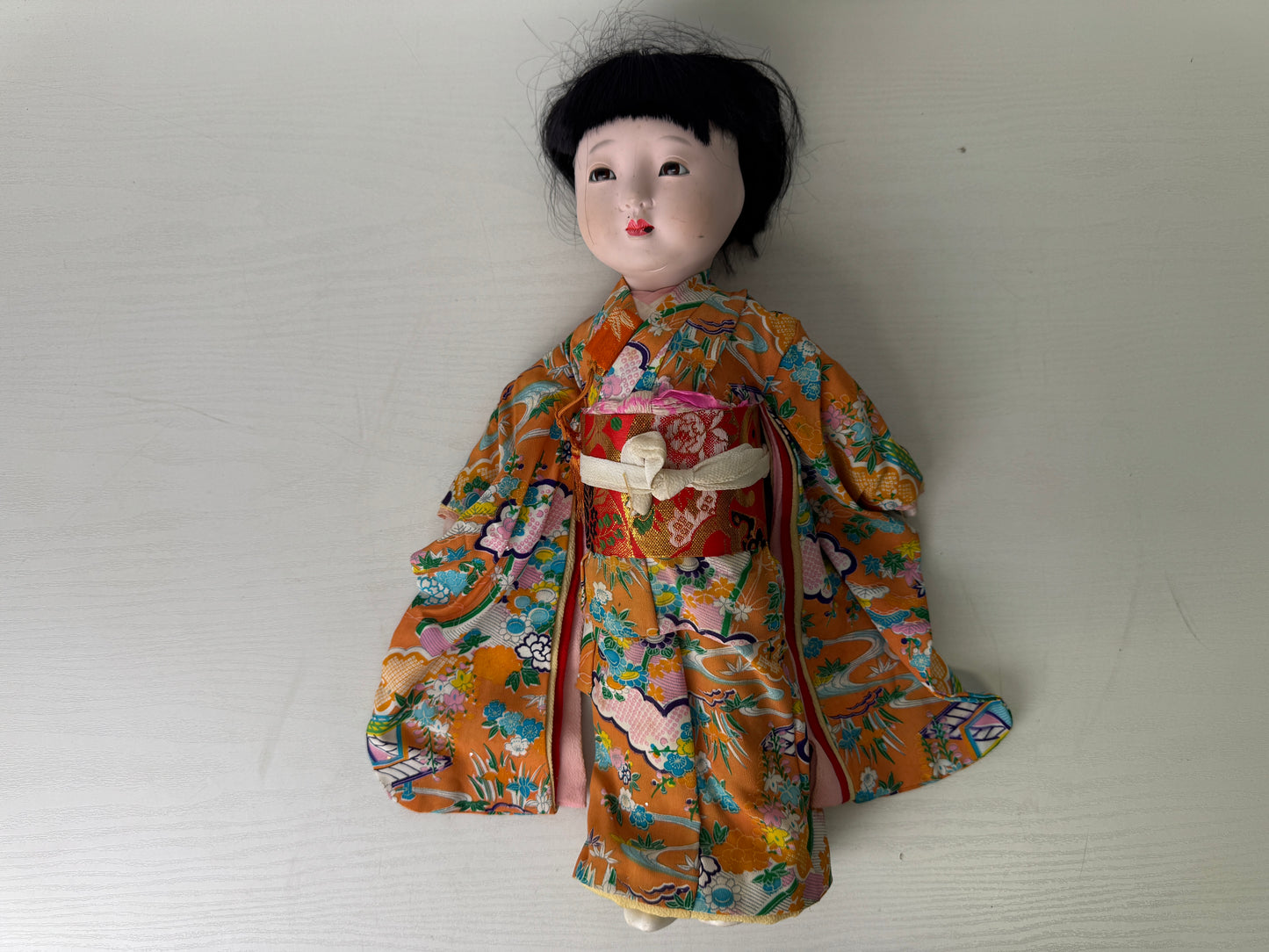 Y9322 NINGYO Japanese Ichimatsu doll girl kimono Japan antique figure figurine