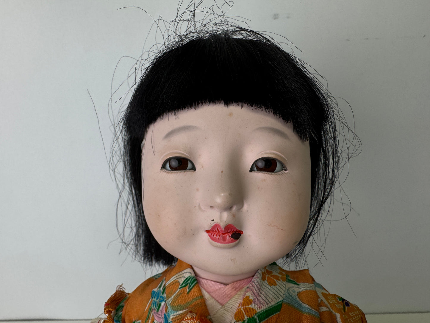 Y9322 NINGYO Japanese Ichimatsu doll girl kimono Japan antique figure figurine