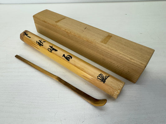 Y9337 CHASHAKU Bamboo Matcha scoop spoon Japan Tea Ceremony utensil antique