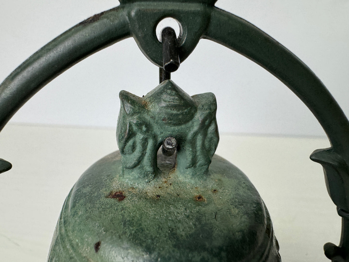 Y9383 Buddhist Altar Equipment metal small Bell Japan antique Buddhism tool