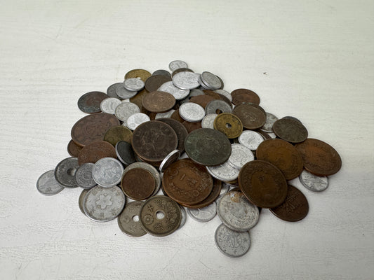 Y9386 CURRENCY Pre-war old Japanese coins set Japan antique vintage money
