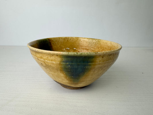 Y9400 CHAWAN Kiseto-ware bowl unsigned Japan antique tea ceremony pottery cup