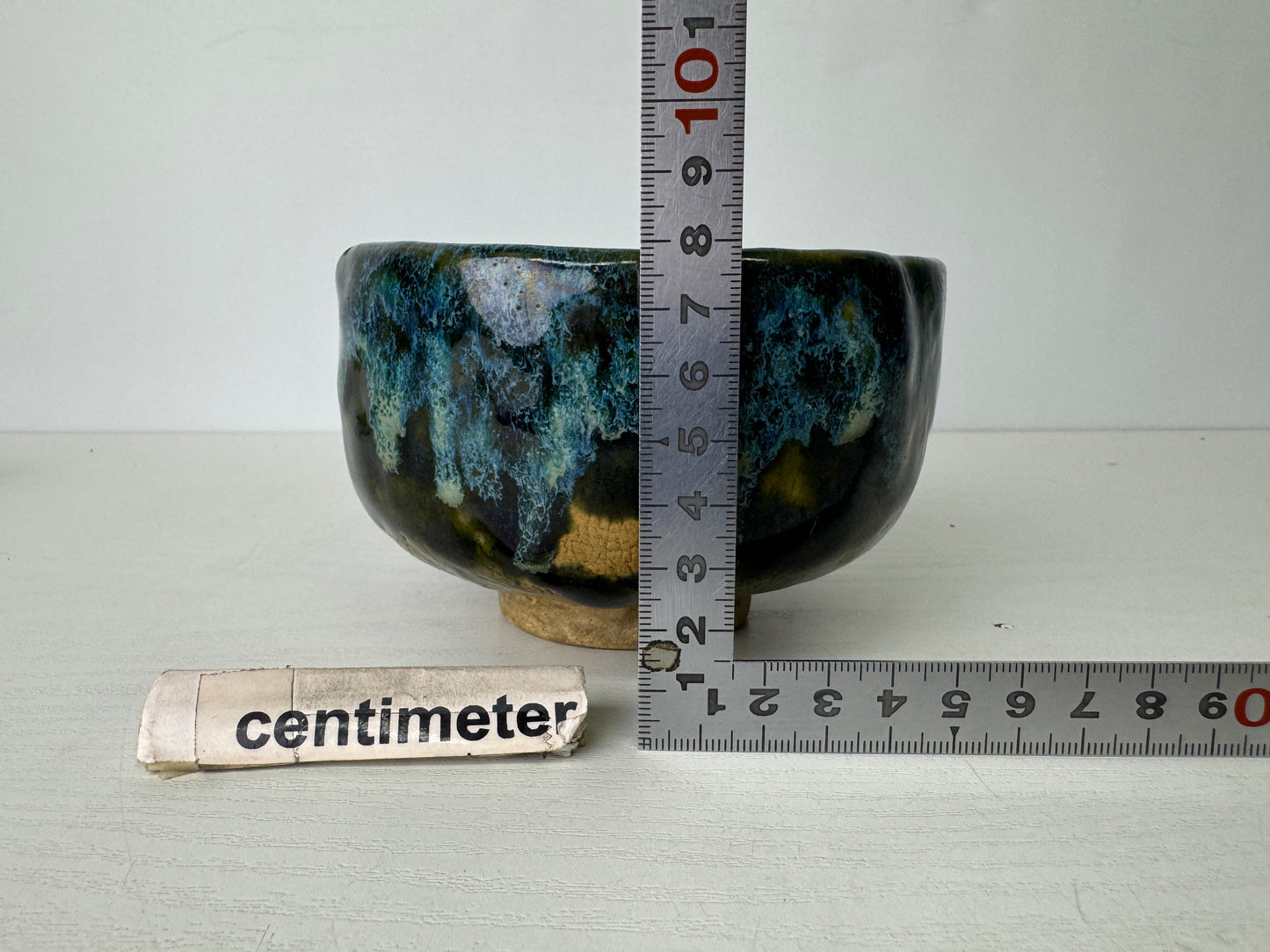 Y9405 CHAWAN Seto-ware bowl signed Japan antique tea ceremony pottery cup teacup