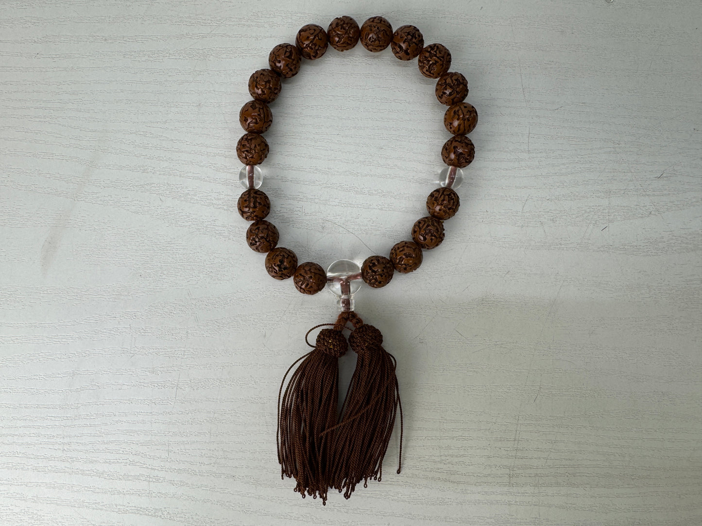 Y9421 JUZU Buddhism Rosary set of 5 Japan antique Buddhist Prayer Beads religion