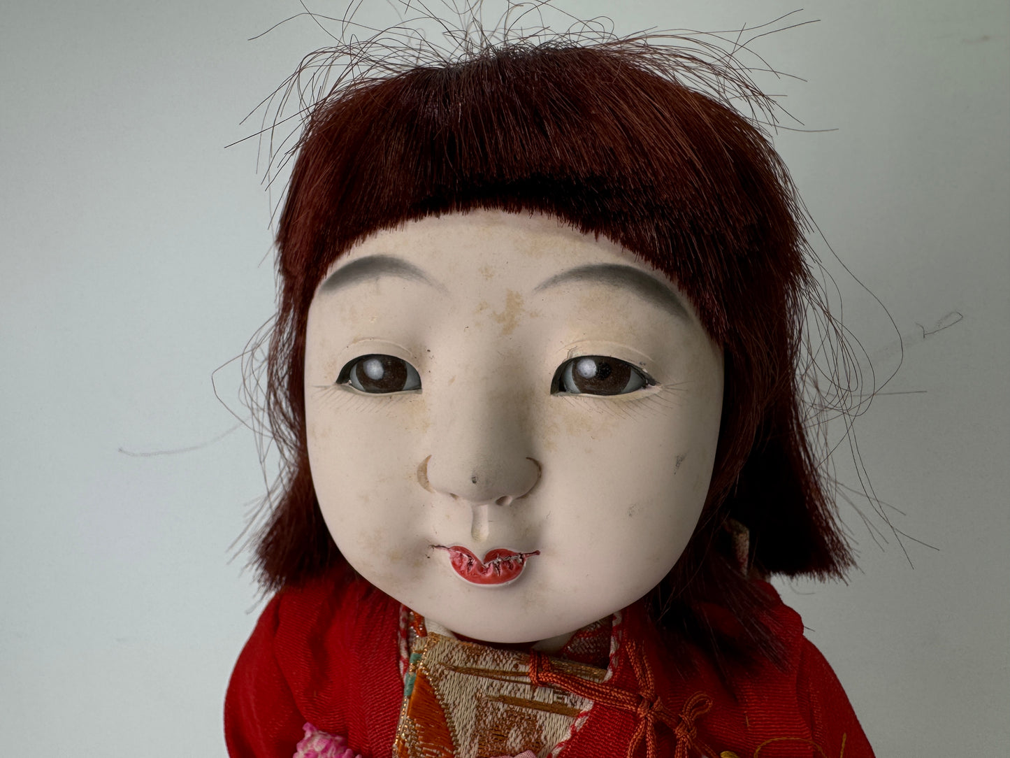 Y9424 NINGYO Japanese Ichimatsu doll kimono girl  Japan antique figure figurine