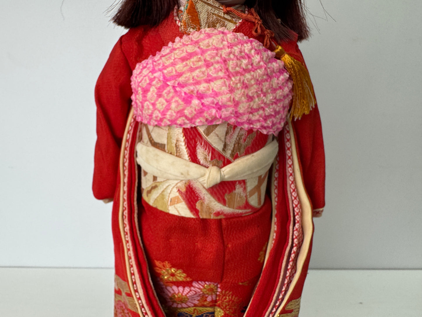 Y9424 NINGYO Japanese Ichimatsu doll kimono girl  Japan antique figure figurine