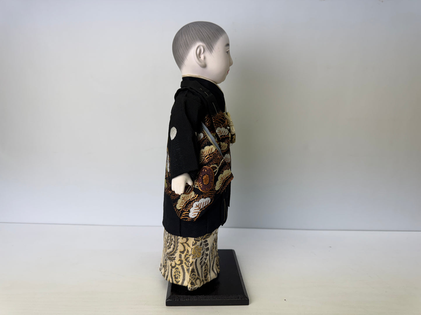 Y9425 NINGYO Japanese Ichimatsu doll boy haori hakama Japan antique figurine