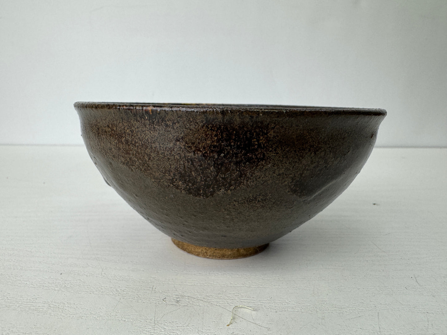 Y9435 CHAWAN Seto-ware Tenmoku bowl signed box Japan antique tea ceremony teacup