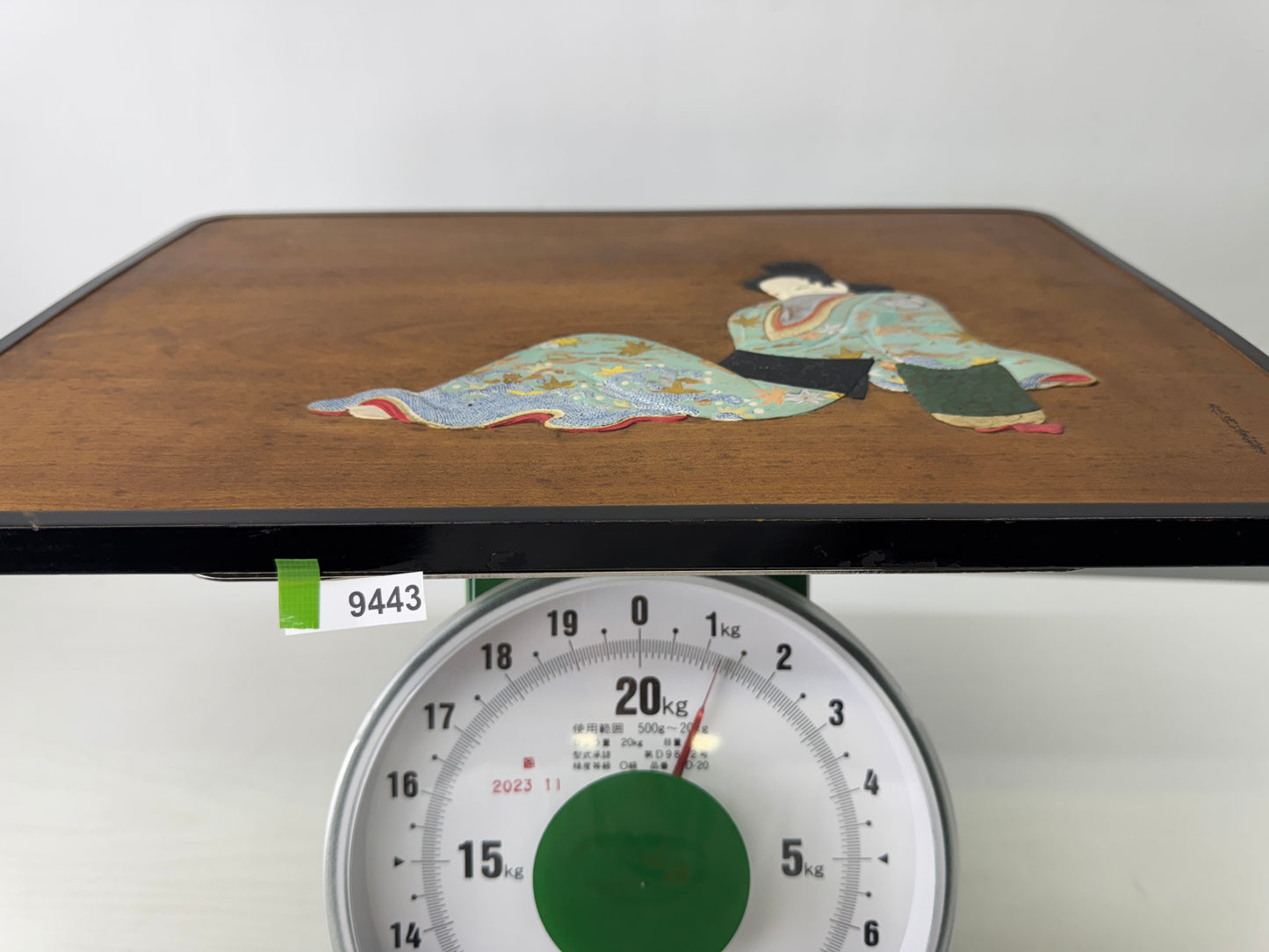 Y9443 SIGNBOARD wooden sign Beautiful woman Tosa-e Japan antique advertising art