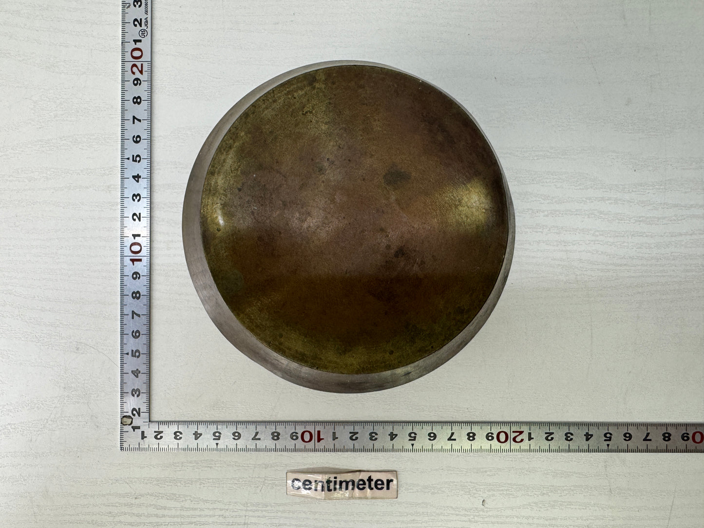 Y9444 KENSUI Copper water pot jar  Japan antique tea ceremony utensils container