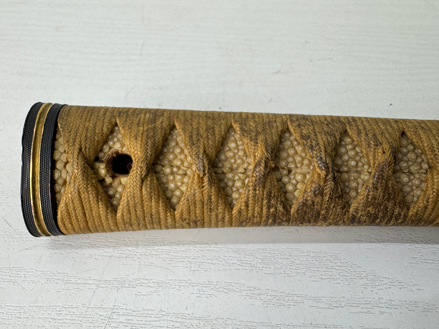 Y9448 TSUKA Long sword handle fittings Japan antique samurai katana koshirae