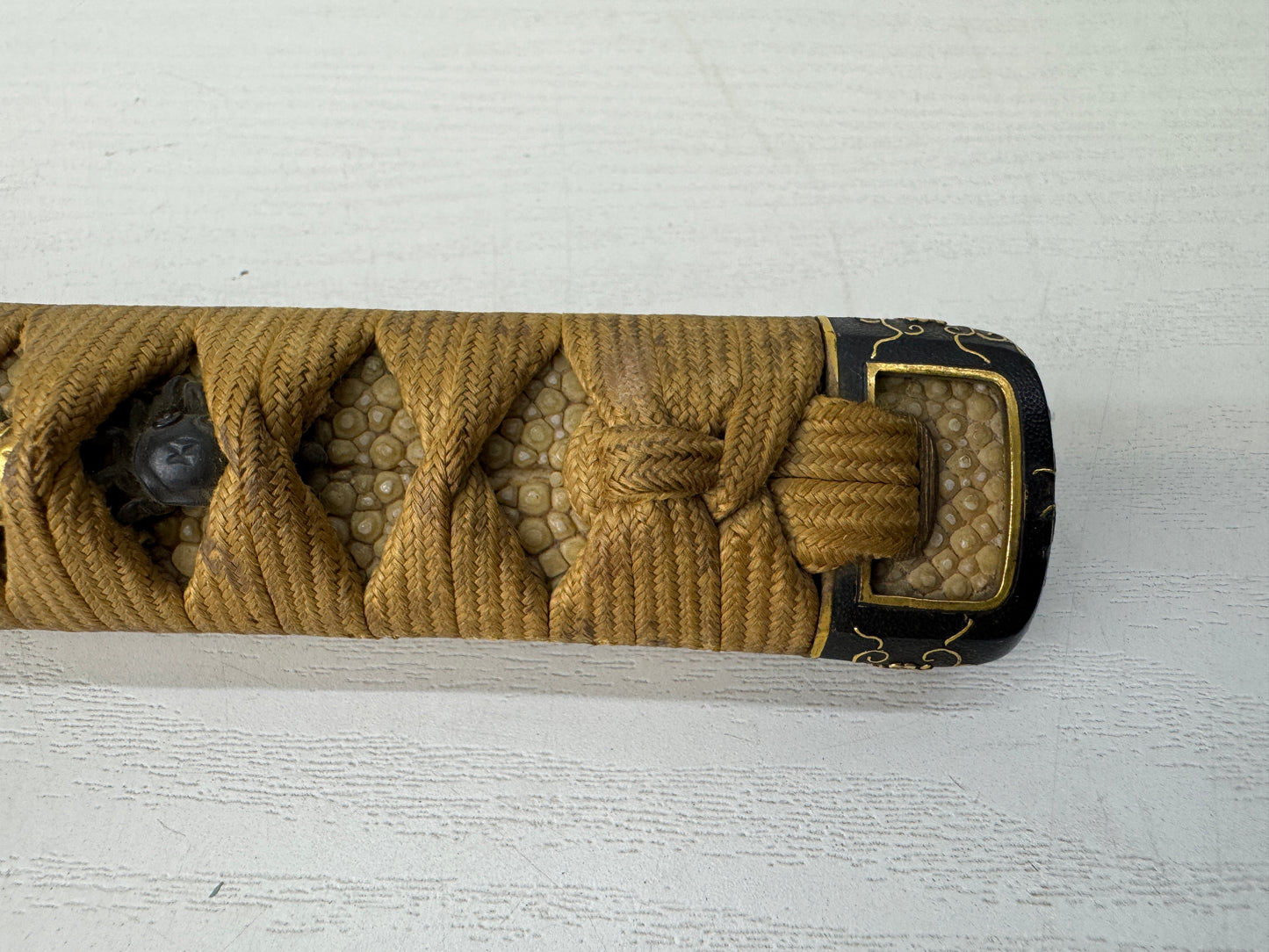Y9448 TSUKA Long sword handle fittings Japan antique samurai katana koshirae
