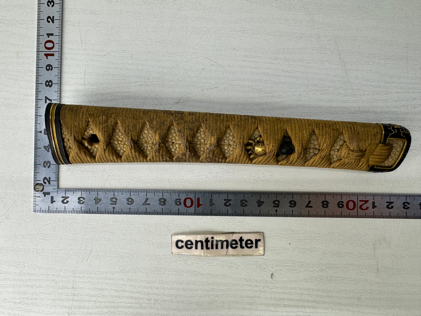 Y9448 TSUKA Long sword handle fittings Japan antique samurai katana koshirae