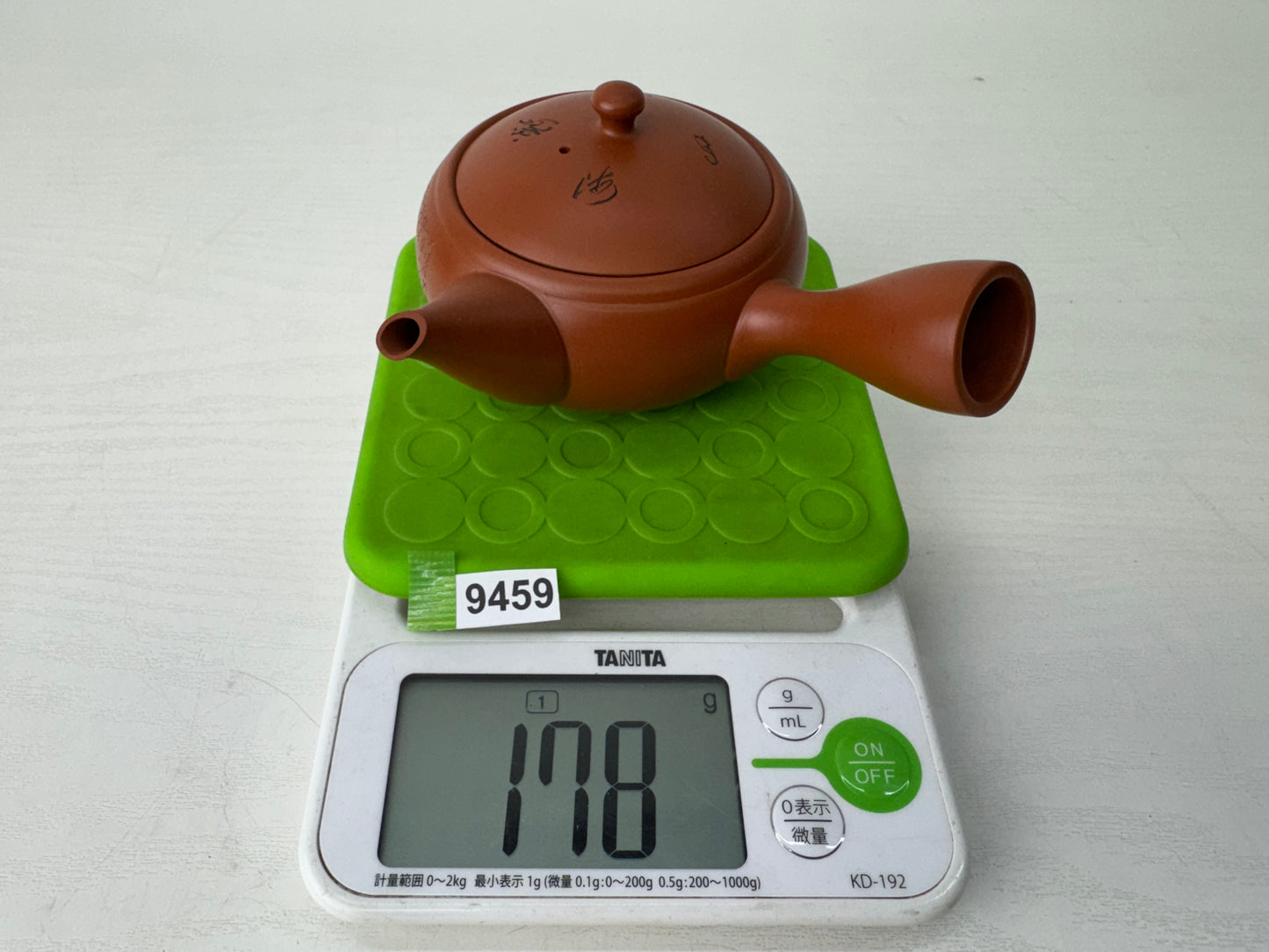 Y9459 KYUSU Tokoname-ware teapot pot signed Japan antique tea ceremony sencha