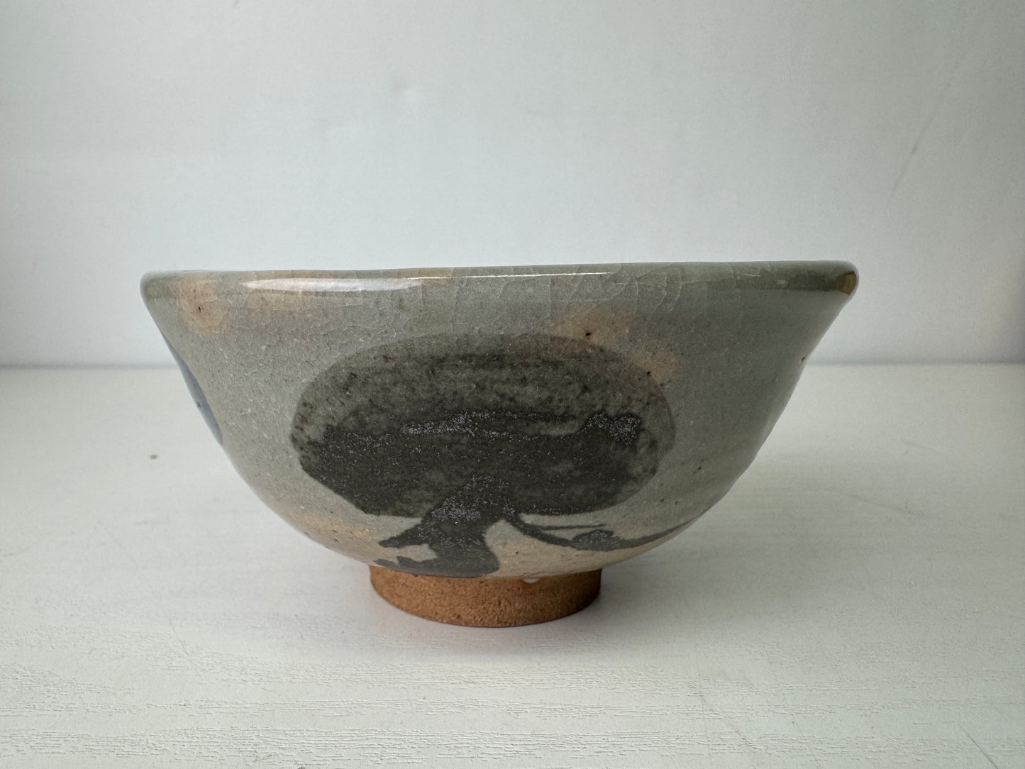 Y9462 CHAWAN Seto-ware bowl signed box Japan antique tea ceremony teacup cup