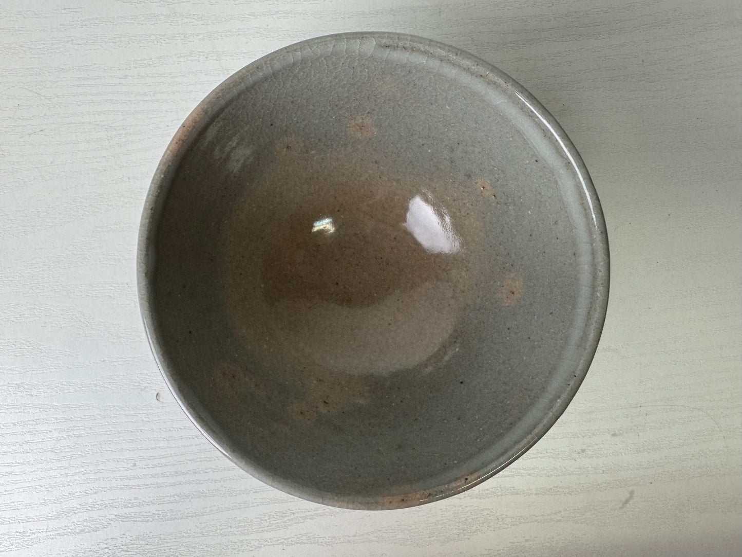 Y9462 CHAWAN Seto-ware bowl signed box Japan antique tea ceremony teacup cup