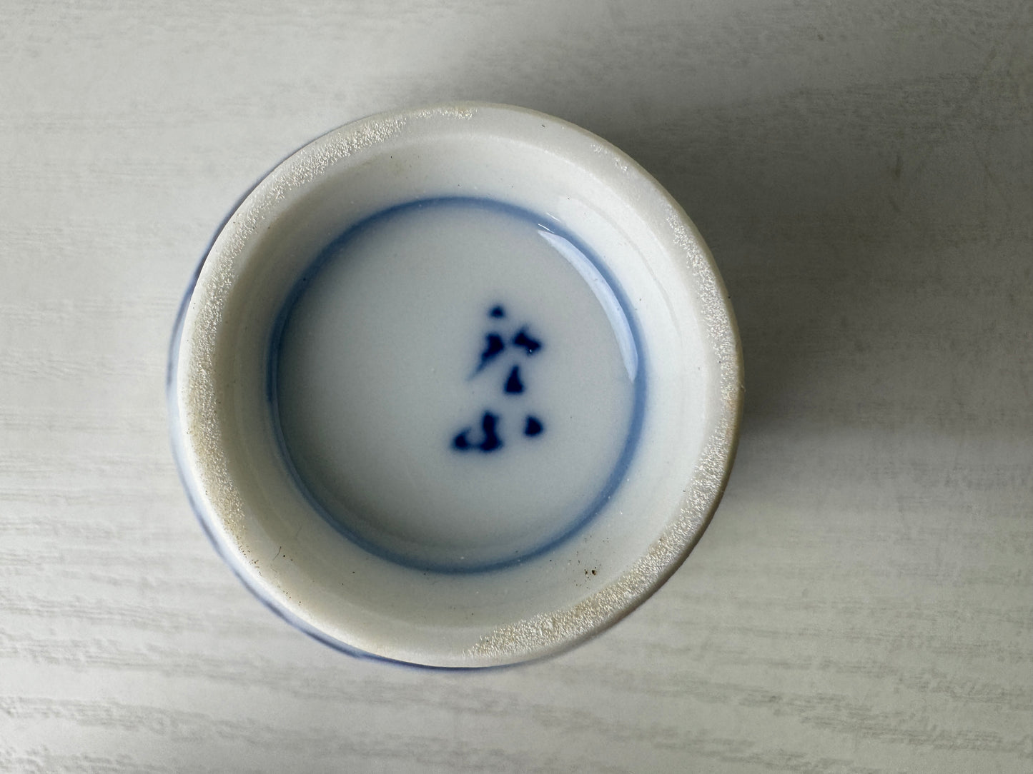 Y9475 CHAWAN Kyo-ware  Sencha tea set signed kyusu teapot bowl cup Japan antique