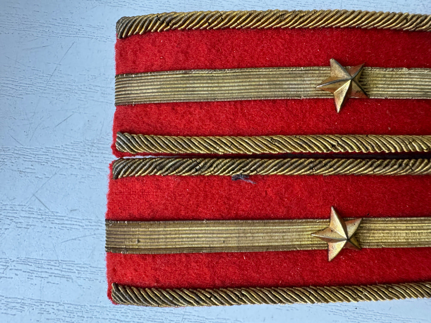 Y9490 Imperial Japan Army Star mark Epaulettes box miitary Japanese WW2 vintage