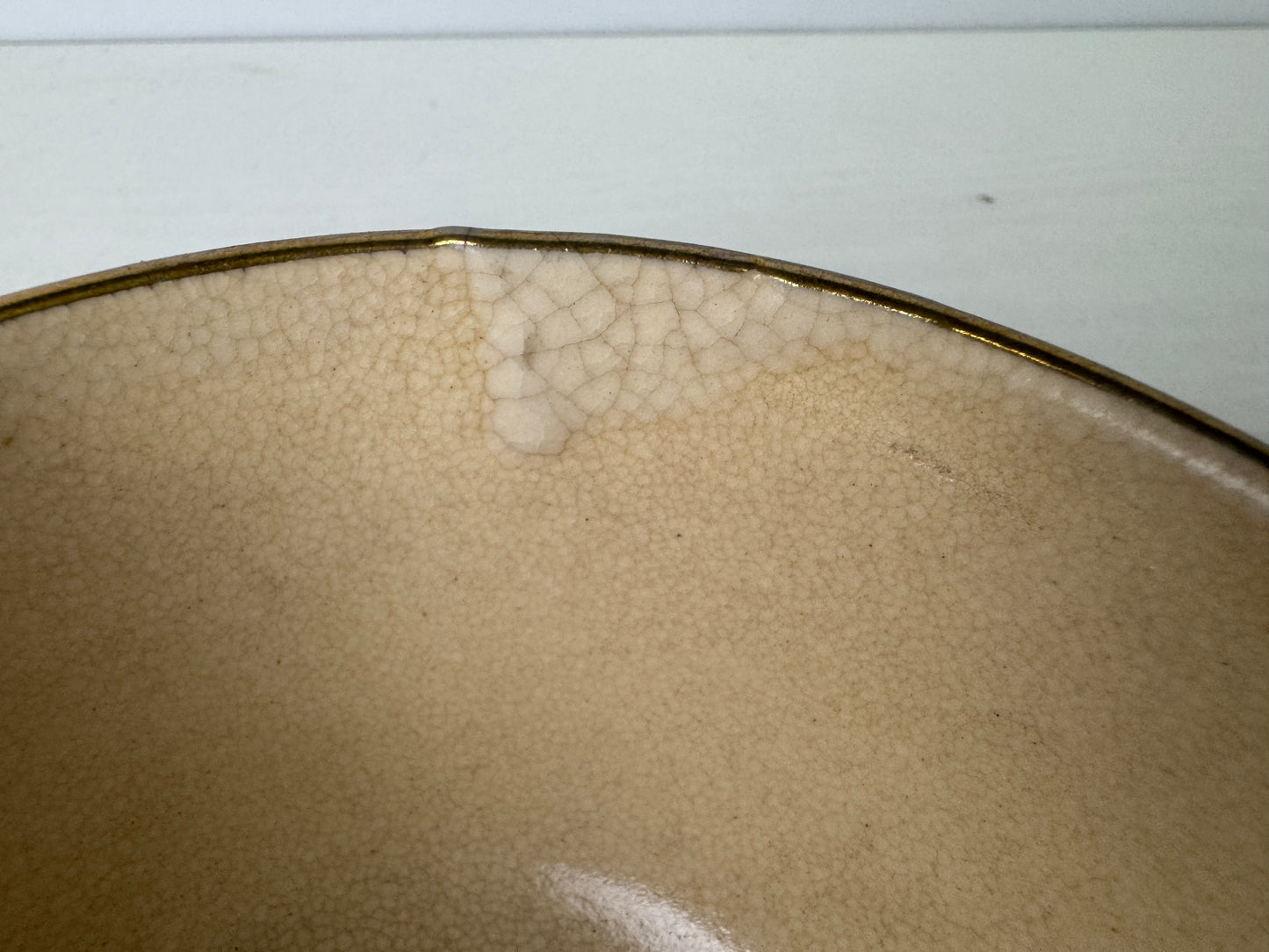 Y9493 CHAWAN Kyo-ware bowl color picture signed box Japan antique tea ceremony