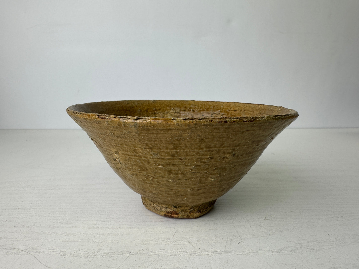 Y9494 CHAWAN Irabo bowl signed box Japan antique tea ceremony pottery cup teacup