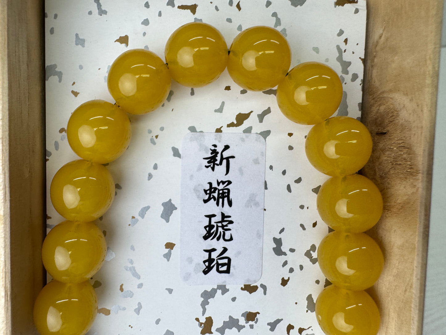Y9500 JUZU Amber rosary box Japan antique Buddhist Prayer Beads Buddhism art