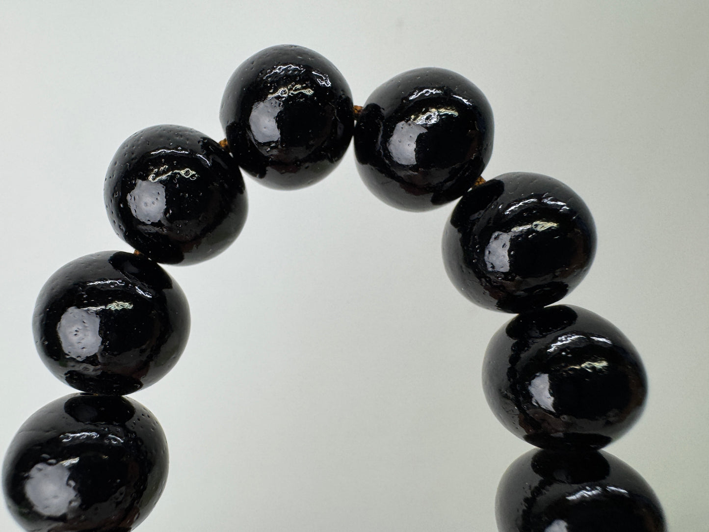 Y9501 JUZU Ebony wooden rosary box Japan antique Buddhist Prayer Beads Buddhism