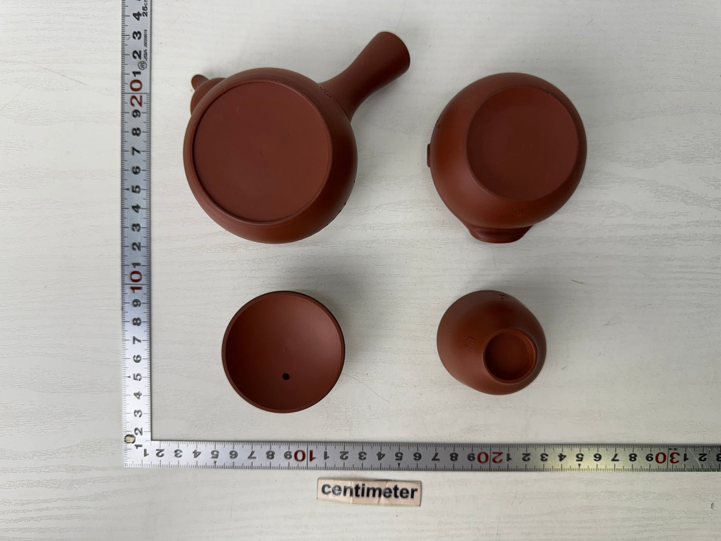 Y9506 CHAWAN Tokoname-ware Sencha tea set signed box kyusu pot cup Japan antique