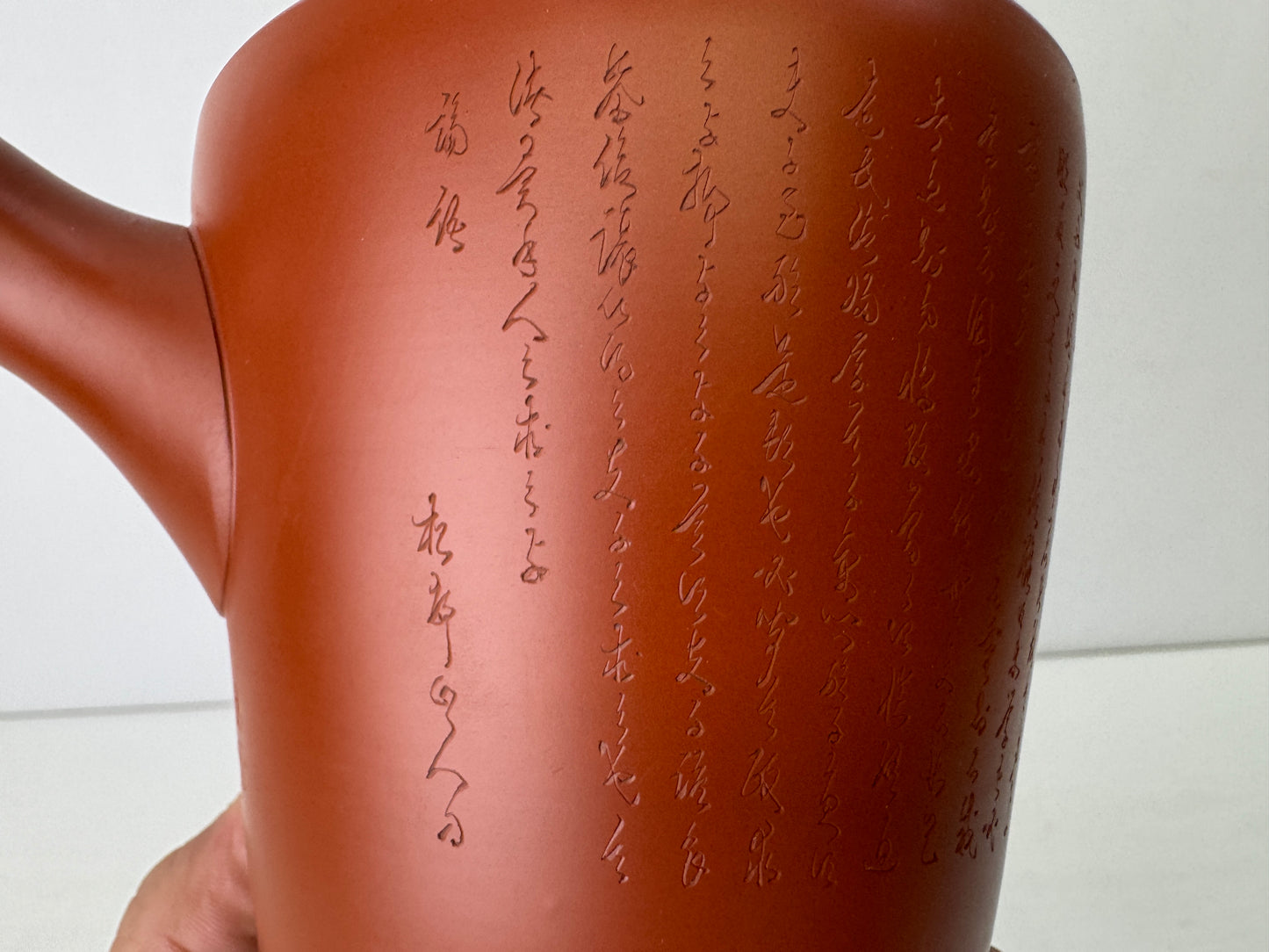 Y9508 KYUSU Tokoname-ware teapot pot signed Japan antique tea ceremony sencha
